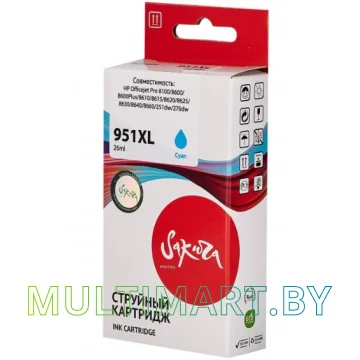 Картридж Sakura Printing SICN046AE (аналог HP 951XL Cyan)